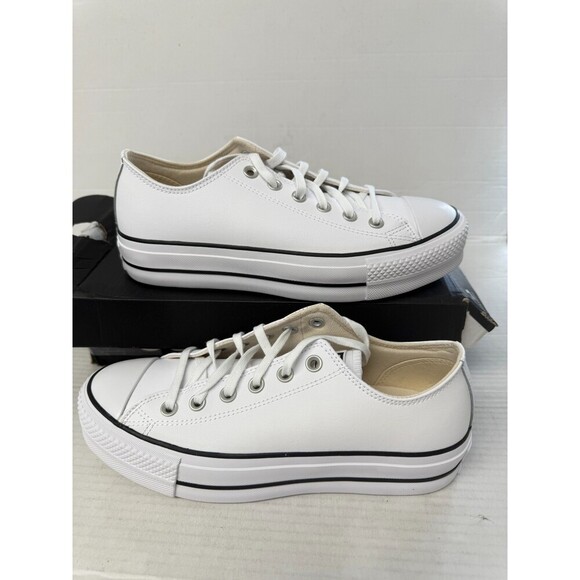 Converse White Low-Top Sneakers - Picture 1 of 5